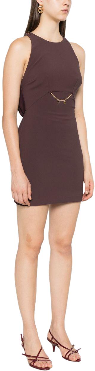 25FW 엘리자베타프랜치 미디 원피스 AB80856E2EA4 BROWN - ELISABETTA FRANCHI