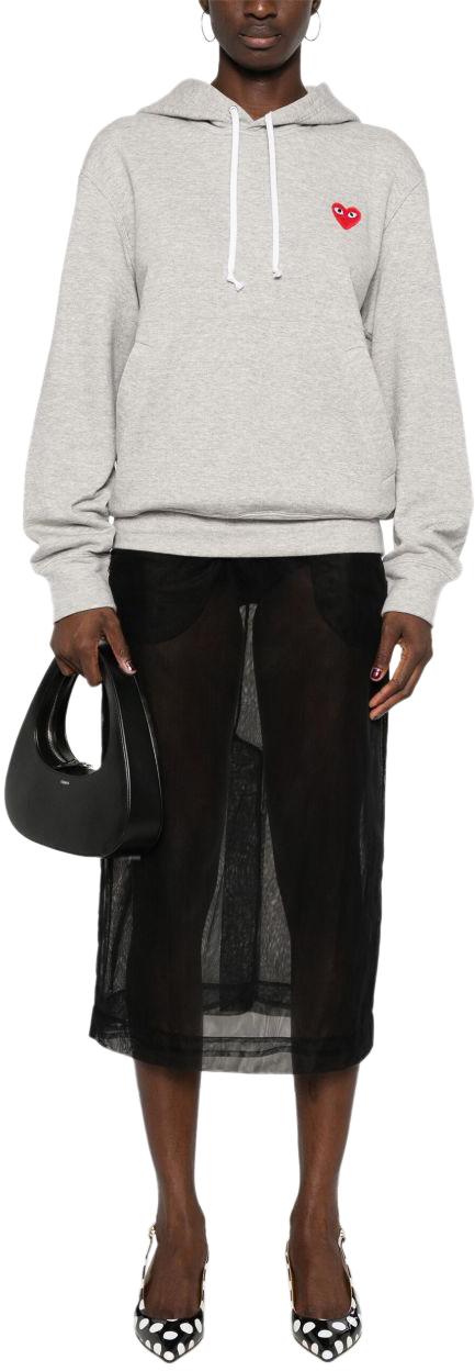 26SS 꼼데가르송 후드 티셔츠 AXT1701 LICHTGREY - COMME DES GARCONS