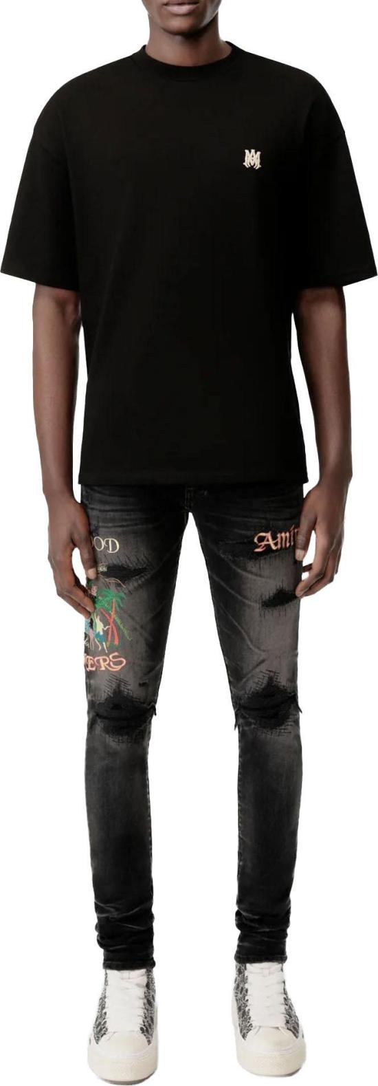 25FW 아미리 탑 AMIRIMASKATETSHIRT BLACK - AMIRI