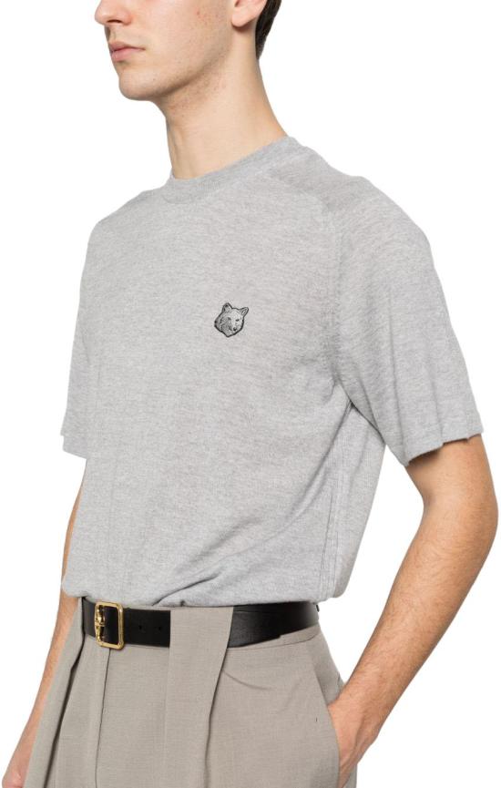 26SS 메종키츠네 스웨터 QM00804KT1181H150 LICHTGREY - MAISON KITSUNE