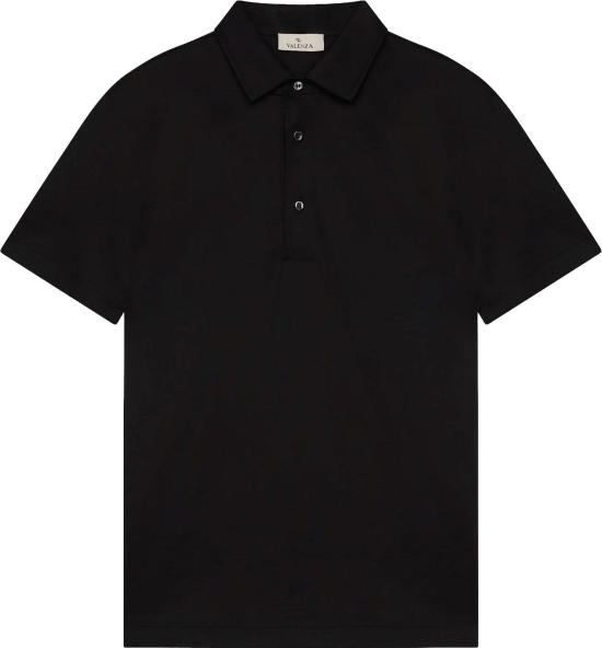 26SS Valenza 폴로 티셔츠 SUPIMASHILLERCOLLARPOLOSHIRT BLACK