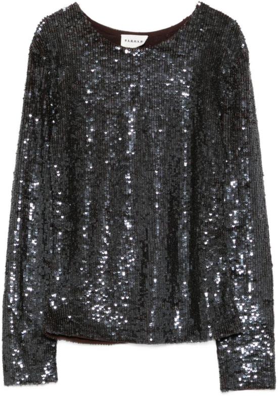 25FW 파로쉬 긴팔 티셔츠 D311677GONG25086 BLACK