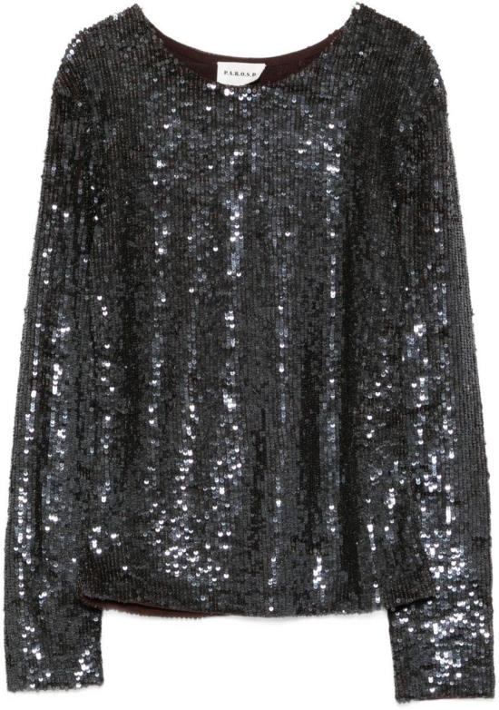 25FW 파로쉬 긴팔 티셔츠 D311677GONG25086 BLACK