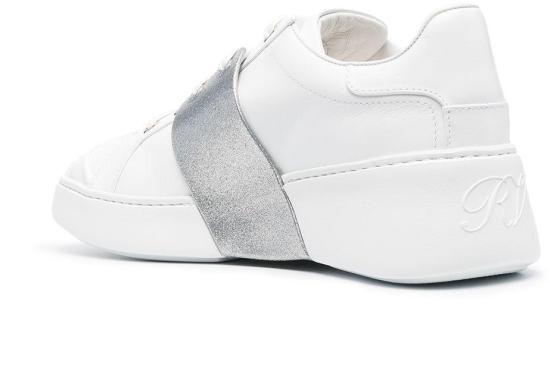 25FW 로저비비에 비브 스케이트 글리터 스트라스 버클 스니커즈 RVW54230520LXQB001 WHITE - ROGER VIVIER