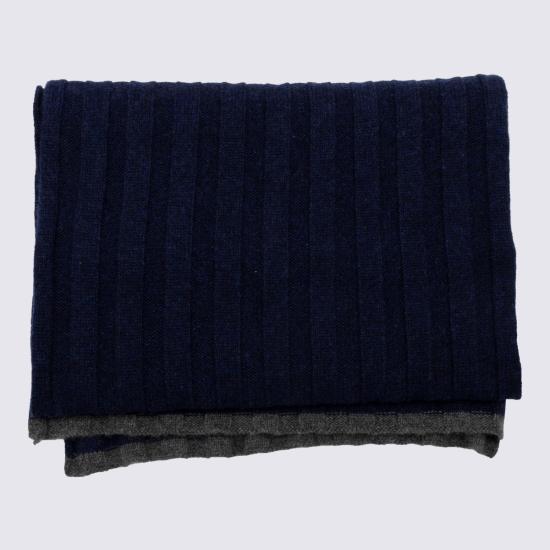 26FW 브루넬로 쿠치넬리 머플러/스카프 M2240819 CDJ59 Navy - BRUNELLO CUCINELLI