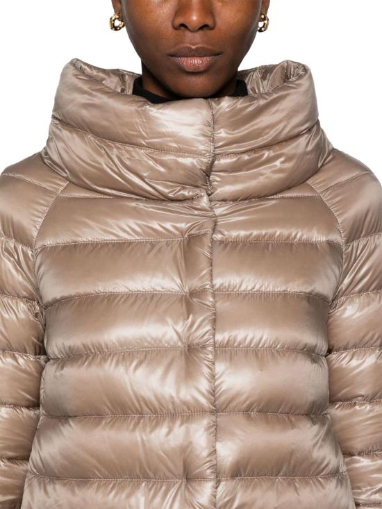 26FW 에르노 소피아 레귤러 핏 케이프 다운 자켓 PI0046DIC12017Z2600 TAUPE - HERNO