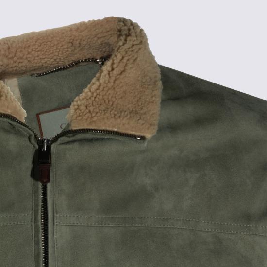26FW 카날리 무스탕 O70509 LE00298802 Olive - CANALI