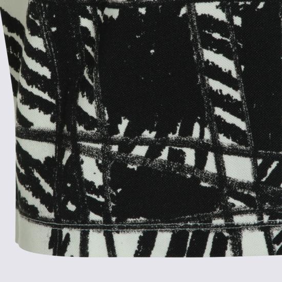 26FW 비비안웨스트우드 스크리블 체크 코튼 반팔 폴로 셔츠 2H01000Y J00BRN301 BLACK SCRIBBLE CHECK - VIVIENNE WESTWOOD