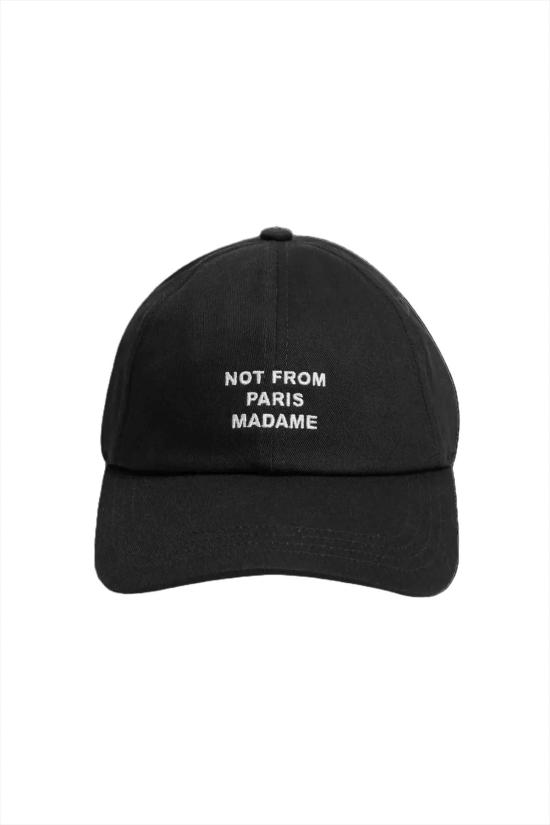 26FW 드롤드무슈 모자 LACASQUETTESLOGAN2 BLACK