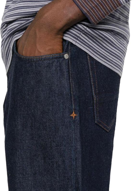 25FW 스톤 아일랜드 J100005 레귤러 스트레이트 핏 파이브 포켓 진 K2S15J100005S00J7VJ201 NAVY - STONE ISLAND