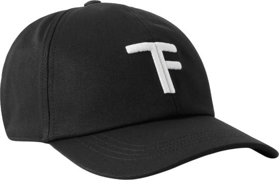 26FW 톰포드 모자 TOMFORDMH005TCN061GNWGLOGOEMBROIDEREDLEATHERTRIMMEDCOTTONTWILLCAPCAPSBLACK