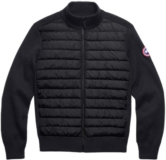 26SS 캐나다구스 코트 HYBRIDGEKNITJACKETNOCTURNENOCTURNE BLACK