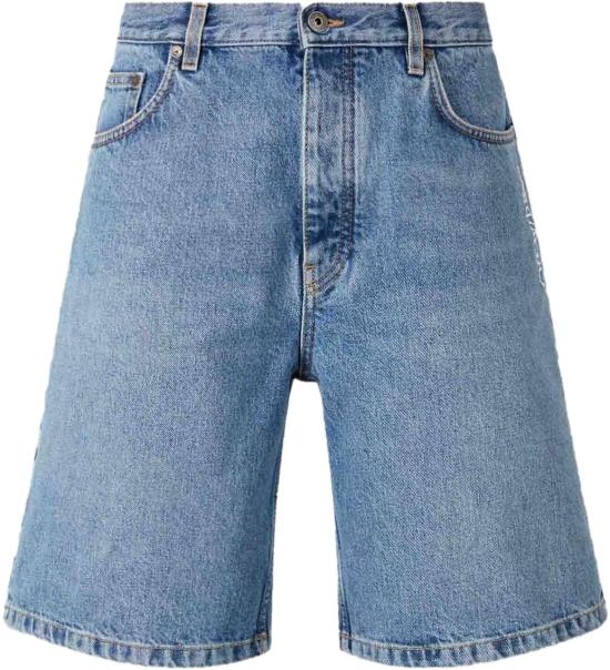 26SS 오프화이트 숏팬츠 HALFARROWDENIMSHORTS44XYC028S26D001400 BLUE