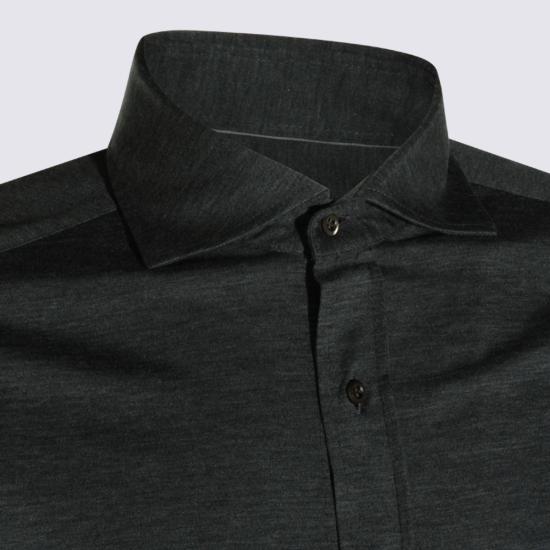 26FW 브루넬로 쿠치넬리 스프레드 칼라 경량 저지 셔츠 MH8366686 C572 - BRUNELLO CUCINELLI
