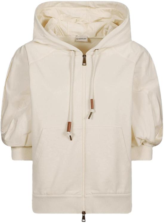 26SS 몽클레어 니트웨어 MONCLERZIPTHROUGHHOODIE8G0002389B2V04A WHITE