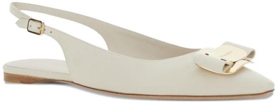 26SS 살바토레 페라가모 플랫 슈즈 01K914790607003 WHITE - SALVATORE FERRAGAMO
