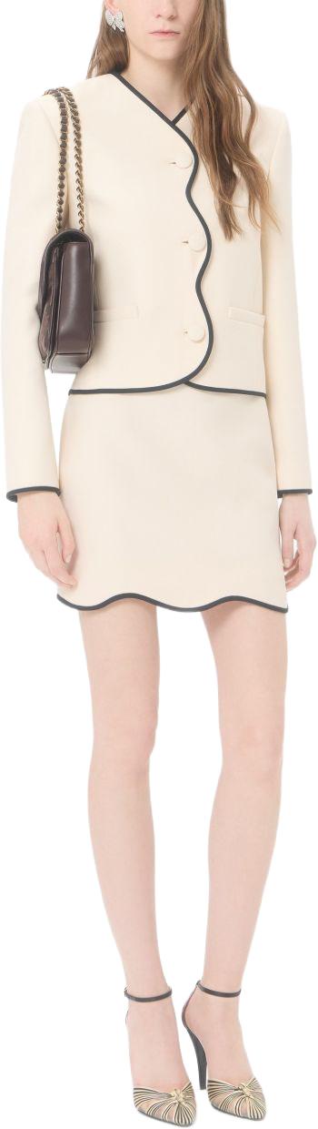 26FW 발렌티노 가라바니 숏 스커트 BRAF401CF9Z7 WHITE - VALENTINO GARAVANI