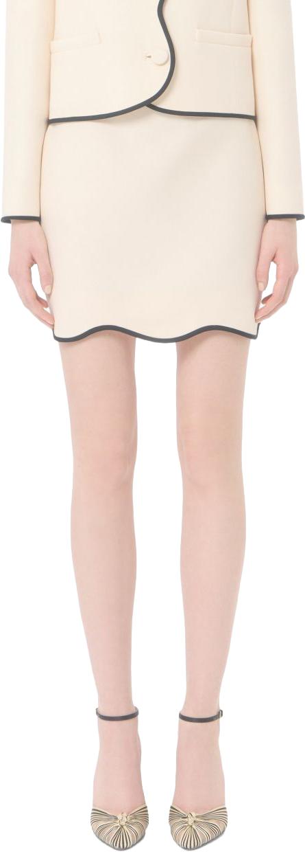 26FW 발렌티노 가라바니 숏 스커트 BRAF401CF9Z7 WHITE - VALENTINO GARAVANI