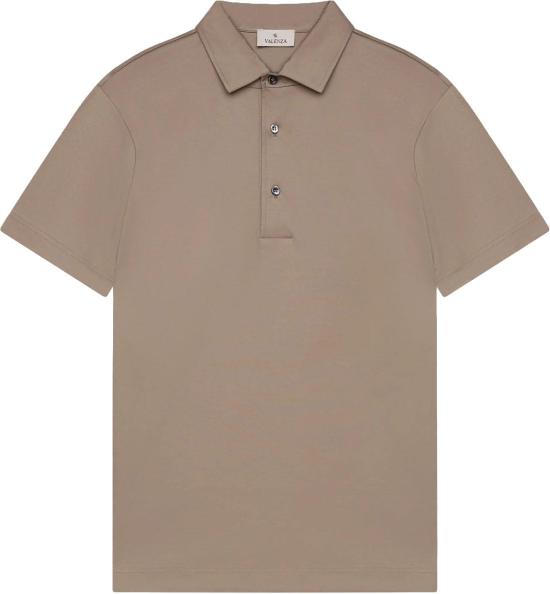 26SS Valenza 폴로 티셔츠 SUPIMASHILLERCOLLARPOLOSHIRT2 TAUPE
