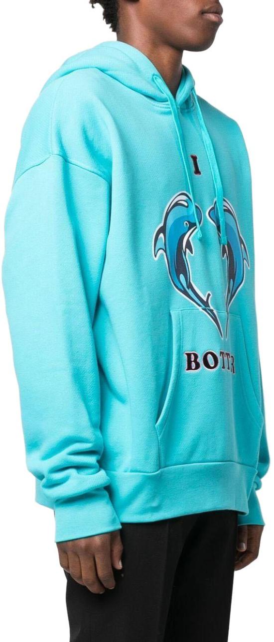  보터 후드 티셔츠 6016J006BLUE CYAAN - BOTTER