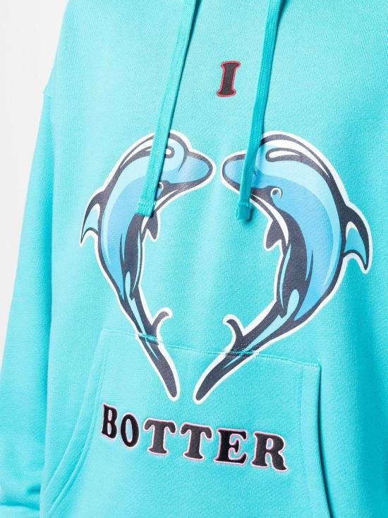  보터 후드 티셔츠 6016J006BLUE CYAAN - BOTTER