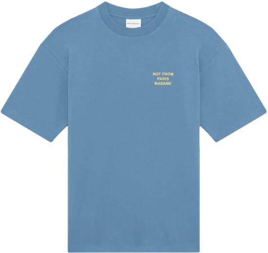 26SS 드롤드무슈 탑 LETSHIRTSLOGANATLANTICBLUE