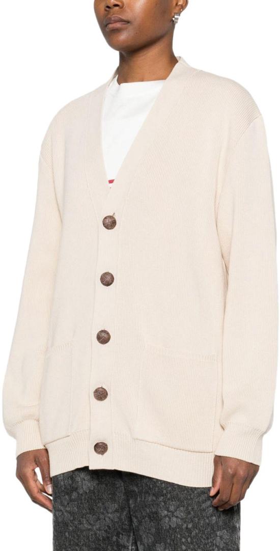 25FW 골든구스 Golden 레터링 가디건 GWP00950P00197255550 WHITE - GOLDEN GOOSE