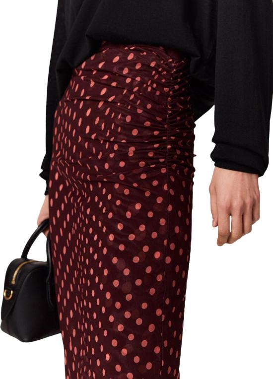 26FW 스텔라 맥카트니 롱 스커트 6J04353SQA756107 MAROON - STELLA MCCARTNEY