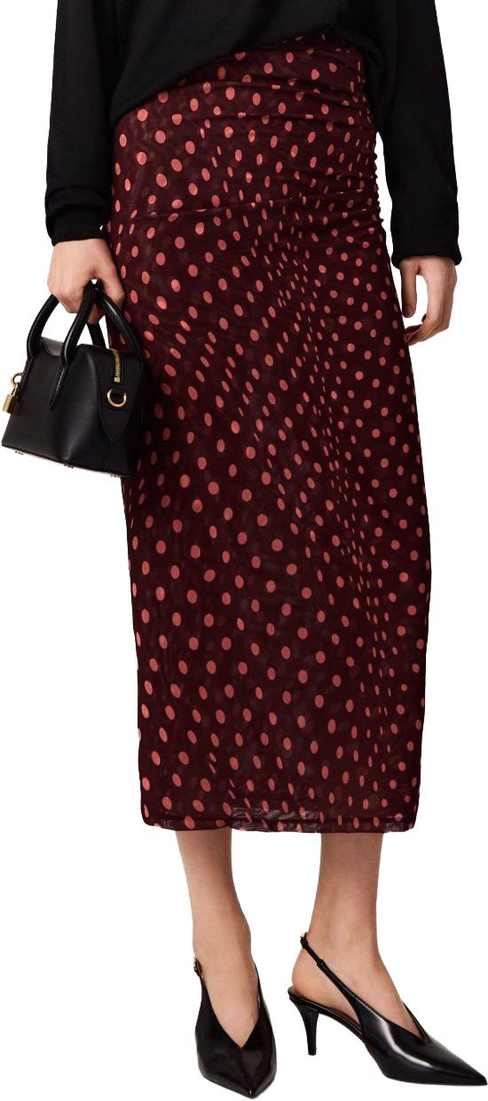 26FW 스텔라 맥카트니 롱 스커트 6J04353SQA756107 MAROON - STELLA MCCARTNEY
