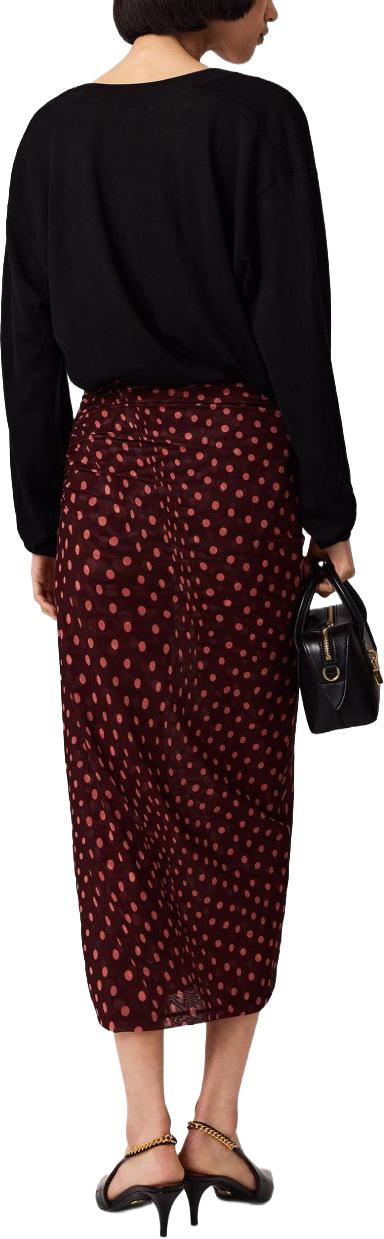 26FW 스텔라 맥카트니 롱 스커트 6J04353SQA756107 MAROON - STELLA MCCARTNEY