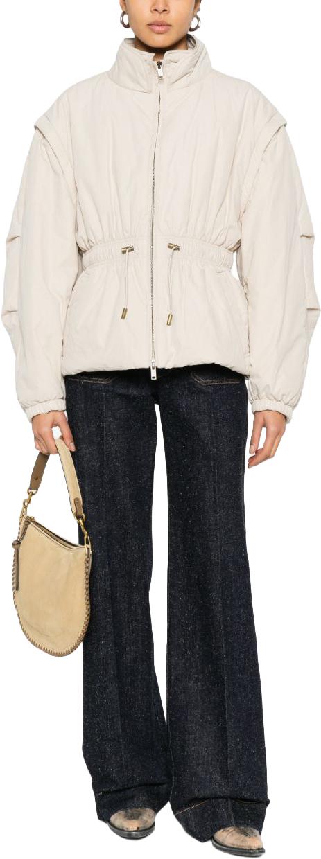 26SS 이자벨마랑 다스티니 퀼트 코튼 재킷 MA0007FBC3G01E23EC WHITE - ISABEL MARANT