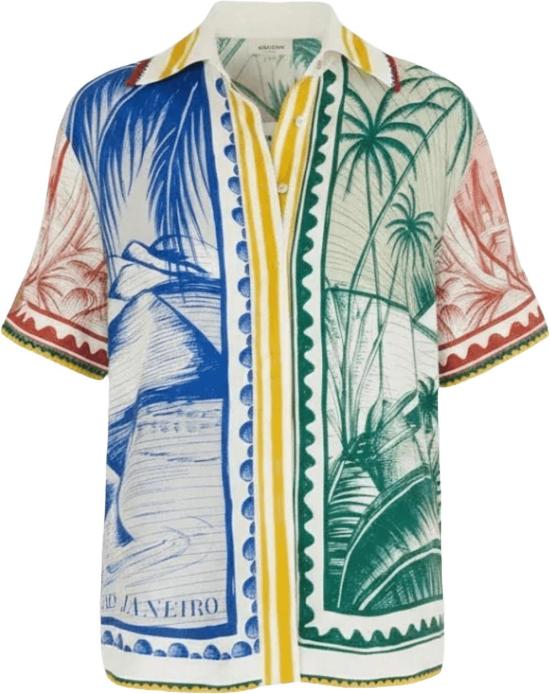 26SS 팜 리오 블라우스 FARMRIOBRASILVINTAGEOFFWHITESHIRT34897326019 DIVERS