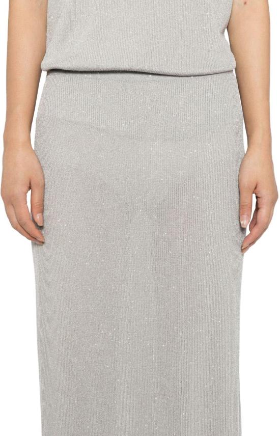 26SS 톰포드 롱 스커트 GCK254YAE009TAA LICHTGREY - TOMFORD