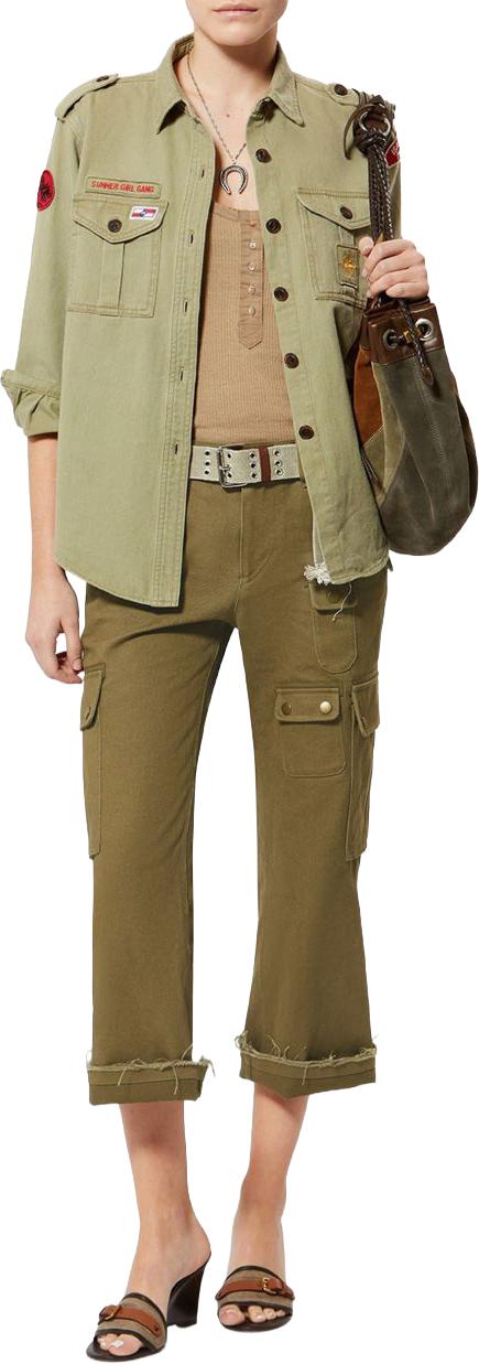26SS 이자벨마랑 JOSINE 조신 팬츠 PA0691FAD2E02I67KI DONKERGREEN - ISABEL MARANT