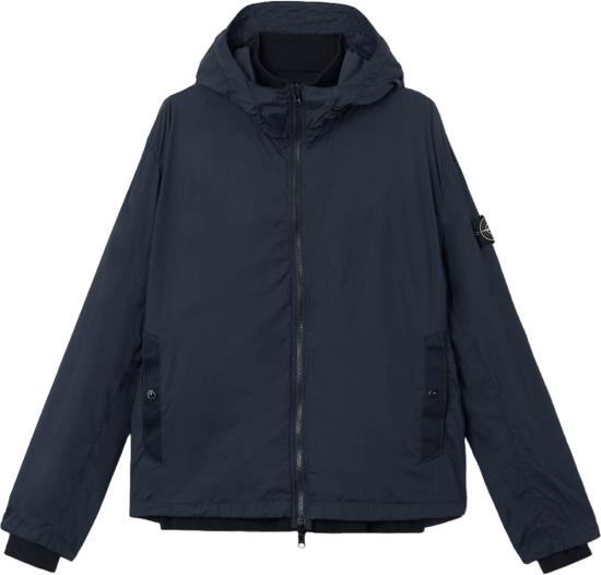 26SS 스톤 아일랜드 후드 티셔츠 LIGHTRAWHANDORGANICCOTTONCARDIGANNAVYBLUEL1S155100047S00B9V0020 - STONE ISLAND