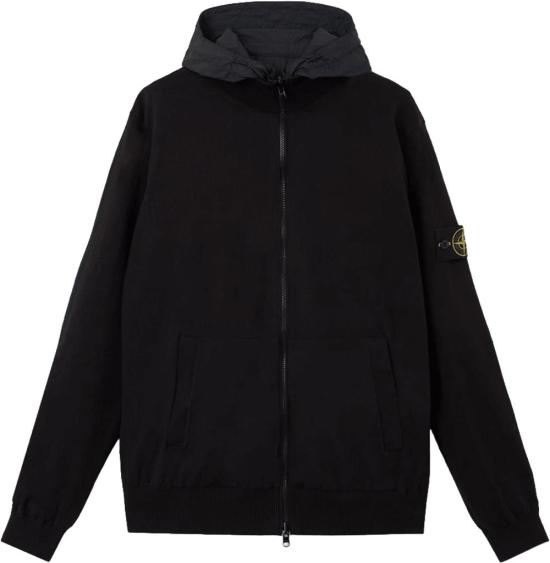 26SS 스톤 아일랜드 후드 티셔츠 LIGHTRAWHANDORGANICCOTTONCARDIGANNAVYBLUEL1S155100047S00B9V0020