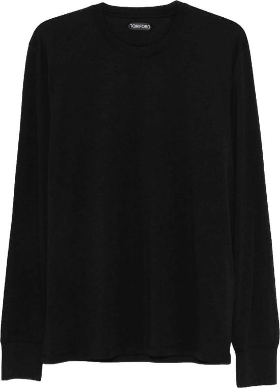 26FW 톰포드 긴팔 티셔츠 TOMFORDJCL006JMT012NAALYOCELLCOTTONLONGSLEEVETSHIRTLONGSLEEVETSHIRTSBLACK