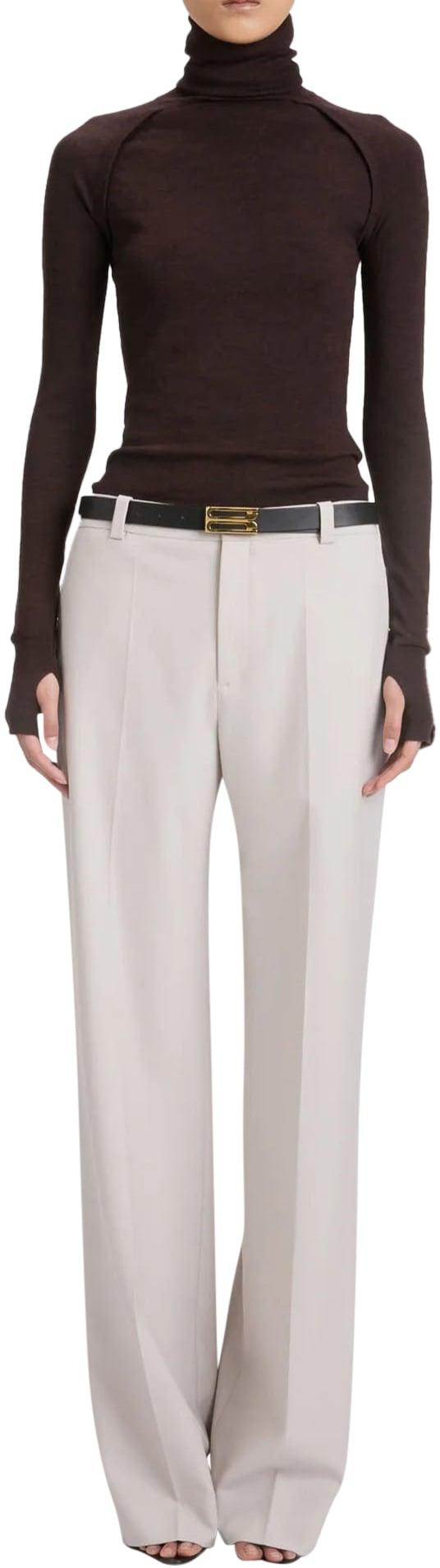 25FW 빅토리아 베컴 스트레이트 팬츠 CLASSICSTRAIGHTVICTORIABECKHAMLIGHTBEIGE13078501 WHITE - VICTORIA BECKHAM