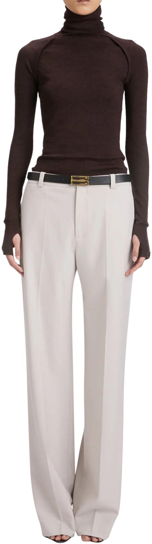 25FW 빅토리아 베컴 스트레이트 팬츠 CLASSICSTRAIGHTVICTORIABECKHAMLIGHTBEIGE13078501 WHITE - VICTORIA BECKHAM