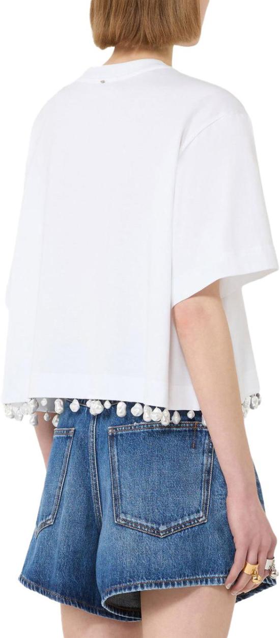 26SS 스포트막스 탑 12941032600001 WHITE - SPORTMAX
