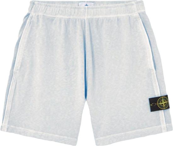 26SS 스톤 아일랜드 숏팬츠 OLDEFFECTMALFILEFLEECESHORTSSKYBLUEL1S156200014S0060V0141 LICHTBLUE