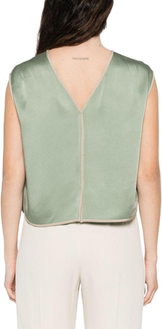 26SS 포르테포르테 민소매 티셔츠 14552MYTOPKHAKI LIME - FORTE FORTE