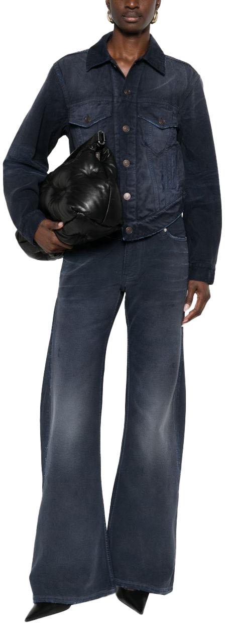 26SS 발렌시아가 커브드 웨이스트밴드 자켓 856423TTW648074 NAVY - BALENCIAGA