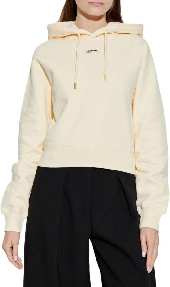 26SS 자크뮈스 르 그로그랭 후드 티셔츠 HOW00247AJ00109130 WHITE - JACQUEMUS
