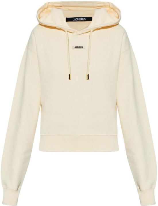 26SS 자크뮈스 르 그로그랭 후드 티셔츠 HOW00247AJ00109130 WHITE