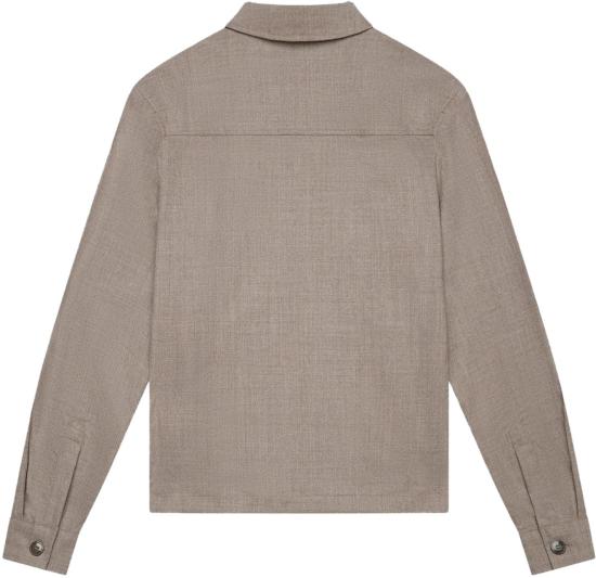 25FW Valenza 긴팔 셔츠 FLANNELSTRETCHOVERSHIRTLIGHTBEIGE - VALENZA