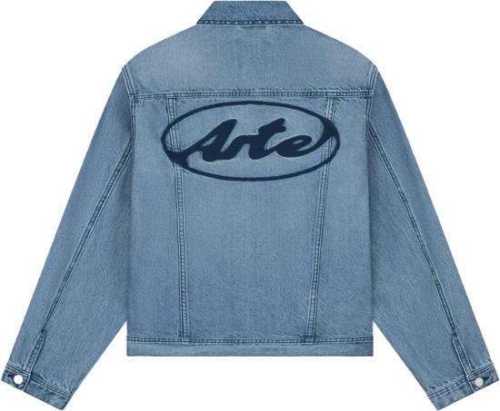 26SS 아르떼 앤트워프 데님 자켓 CIRCLELOGOJEANSJACKETDENIMBLEACH LICHTBLUE