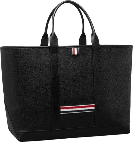 26FW 톰브라운 토트백 THOMBROWNEUAG186A00198001PEBBLEGRAINLEATHERMEDIUMTOOLTOTEBAGTOTEBAGSBLACK - THOM BROWNE