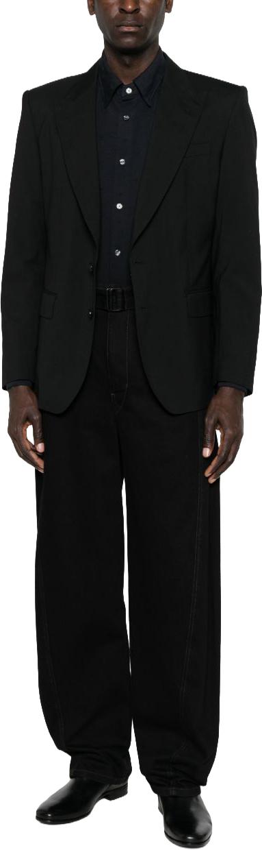 26SS 엠포리오 아르마니 긴팔 셔츠 EM005446AF10762FB469 BLACK - EMPORIO ARMANI
