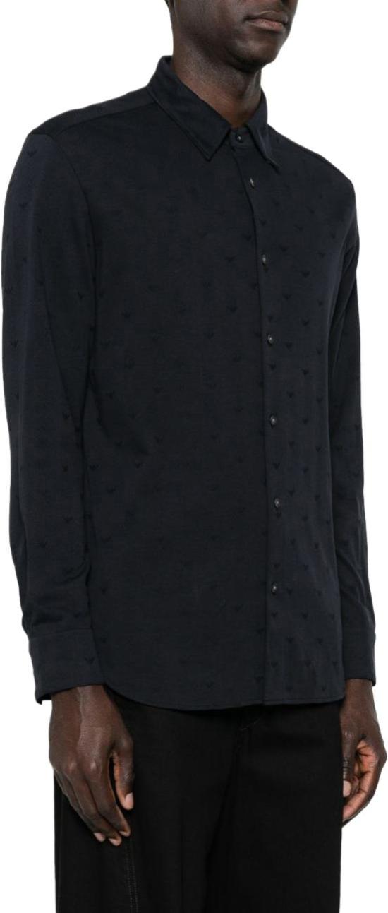 26SS 엠포리오 아르마니 긴팔 셔츠 EM005446AF10762FB469 BLACK - EMPORIO ARMANI